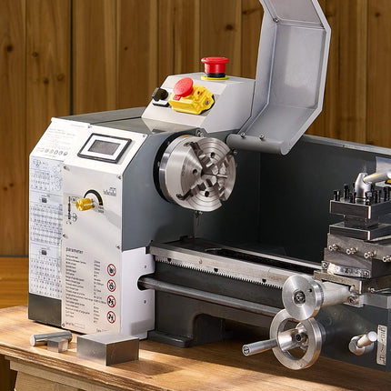 10-Inch 4-Jaw Lathe Chuck, Self-Centering, Reversible Jaws