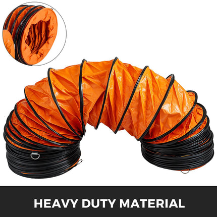 10-Inch PVC Flexible Duct Hose, 25 ft Ventilation