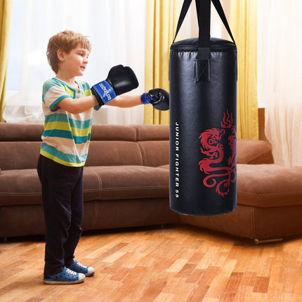 10 kg bokso maišų rinkinys su 8oz bokso pirštinėmis, vaikiškas bokso maišas, bokso maišas