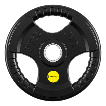 10 kg guma dengtas olimpinis svorio diskas, „Tri-Grip“