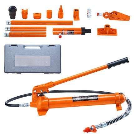 10 Ton Porta Power Hydraulic Jack Kit, 4.6 ft Hose