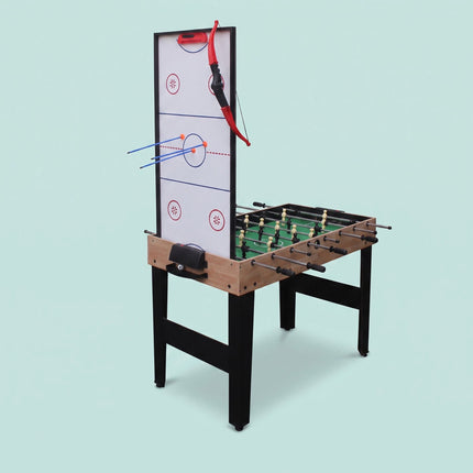 10 viename žaidimų stalų komplektas – medžio imitacijos, 81 × 125 × 61 cm