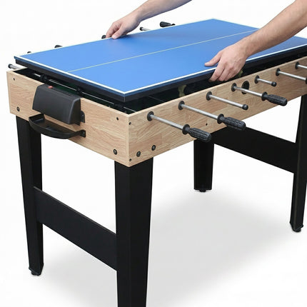 10 viename žaidimų stalų komplektas – medžio imitacijos, 81 × 125 × 61 cm