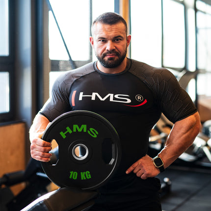 10 kg gumuotos olimpinės plokštės, 2 vnt. rinkinys