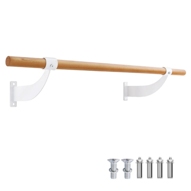 120 cm long wooden ballet bar including wall distance wall mounting dance bar natural