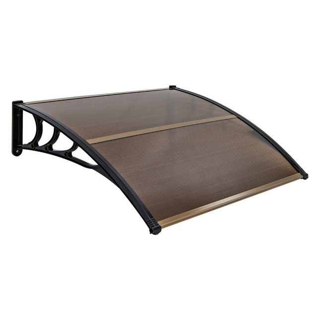 122 x 99 cm stogelis lauko durims, lauko durų stogelis, stalo stogelis, rudas