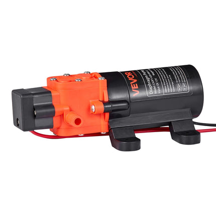 12V Diaphragm Water Pressure Pump, 1.2 GPM, 80 PSI