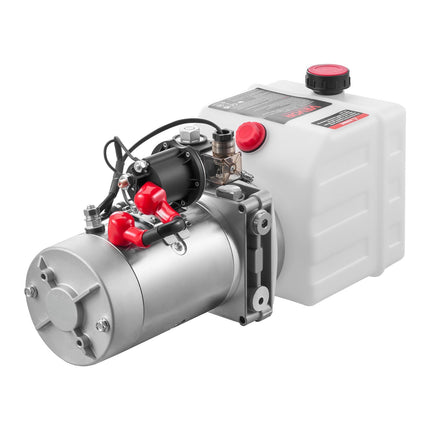 12V Dump Trailer Hydraulic Power Unit, 4-Qt, Single-Acting