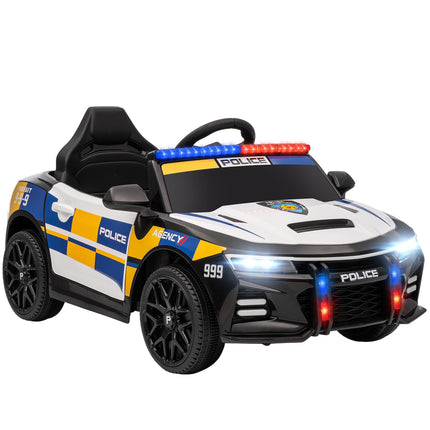 12 V vaikiškas elektrinis policijos automobilis su nuotolinio valdymo pultu, sirena, žibintais