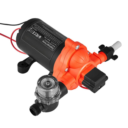 12V RV Diaphragm Water Pump, 4 GPM, 40 PSI, Auto Switch
