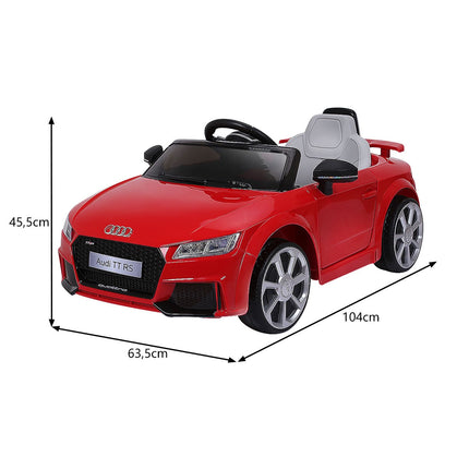 12 V žaislinis automobilis vaikams su 2 varikliais, MP3 grotuvu ir muzika, 104 x 63,5 x 45,5 cm, raudonas