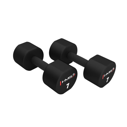 14 kg poliuretano hantelių rinkinys