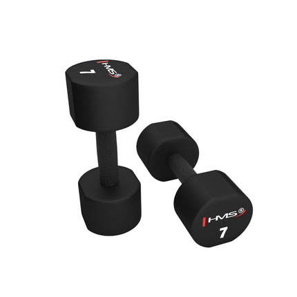 14 kg poliuretano hantelių rinkinys