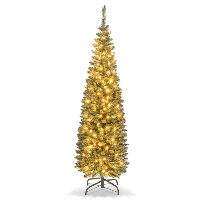 150 cm dirbtinė Kalėdų eglutė su 150 LED lempučių, žalia