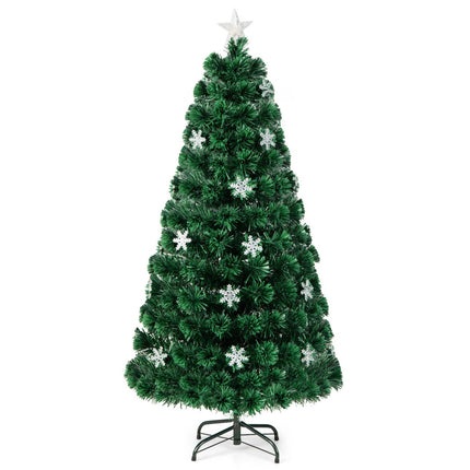 150 cm šviesolaidinė Kalėdų eglutė - 24 LED lemputės, snaigės