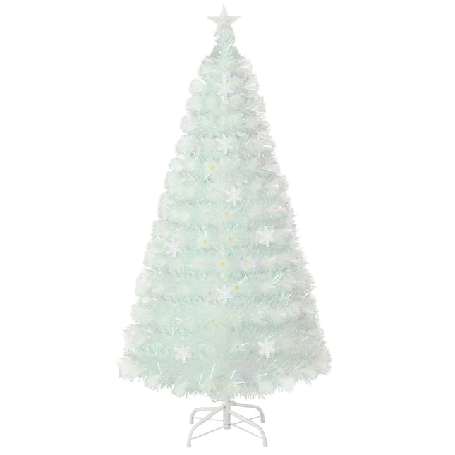 150 cm balta LED šviesolaidinė Kalėdų eglutė