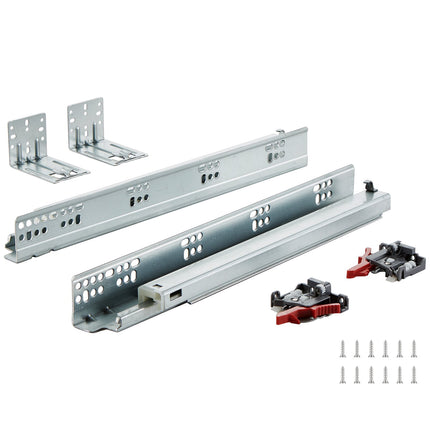 15-Inch Soft-Close Full-Extension Drawer Slides, 100-Lb, 6 Pairs