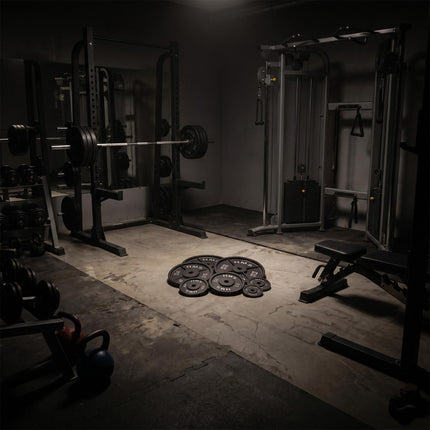 15 Kg Cast Iron Weight Plate, 31 mm Hole, Black