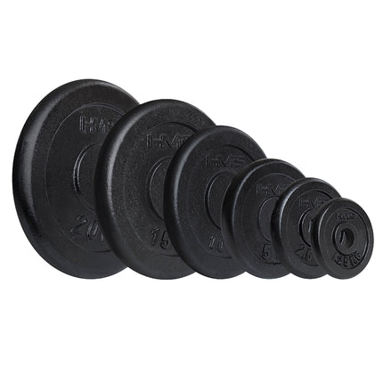 15 kg juodas svorio diskas jėgos treniruotėms