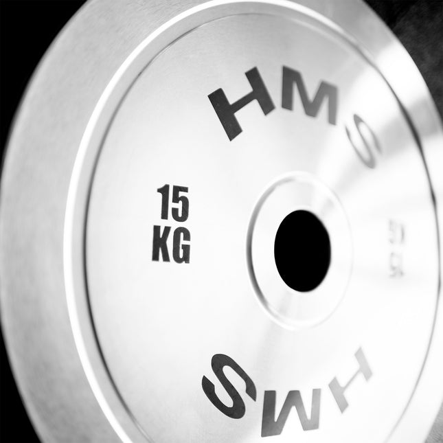 15 kg kalibruoto plieno olimpinis svorio diskas