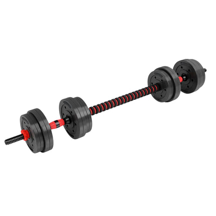 15 kg kompozitinis štangos ir hantelių rinkinys
