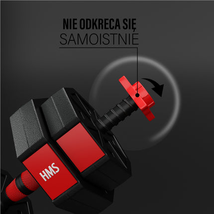 15 kg kompozitinių štangos ir hantelių rinkinys
