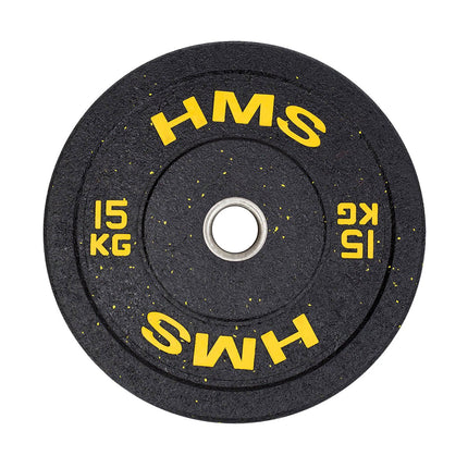 15 kg olimpinė buferinė plokštė - geltona