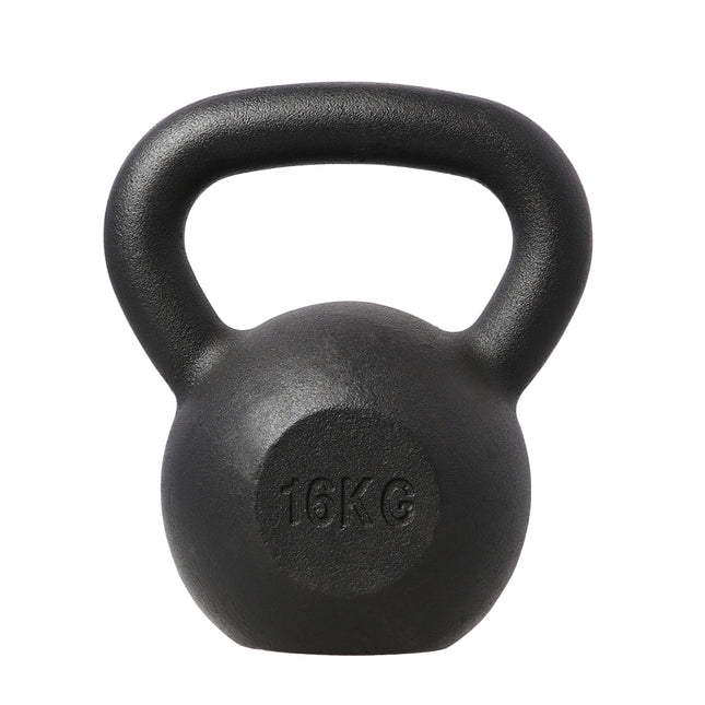 16 kg ketaus svarelis jėgos treniruotėms