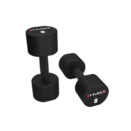 16 kg poliuretano hantelių rinkinys