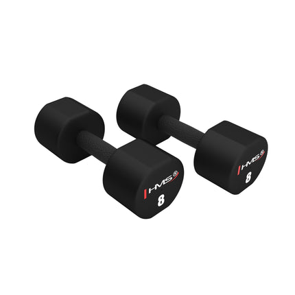 16 kg poliuretano hantelių rinkinys