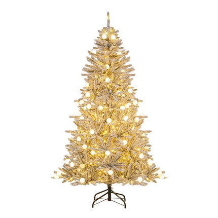 180 cm sniegu padengta dirbtinė Kalėdų eglutė, 250 LED lempučių
