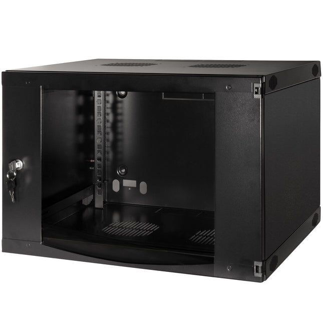 19" Wall cabinet/server cabinet U6 540 x 450 x 330 mm Unassembled Black