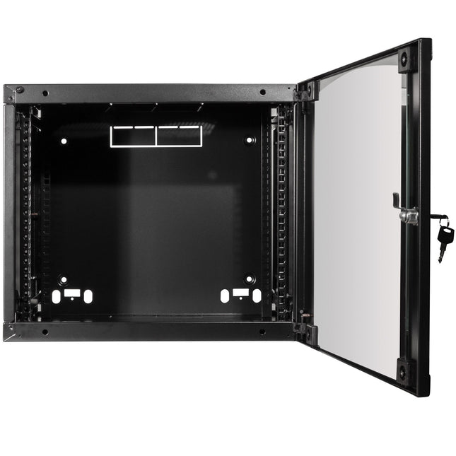 19" Wall cabinet/server cabinet U6 540 x 450 x 330 mm Unassembled Black