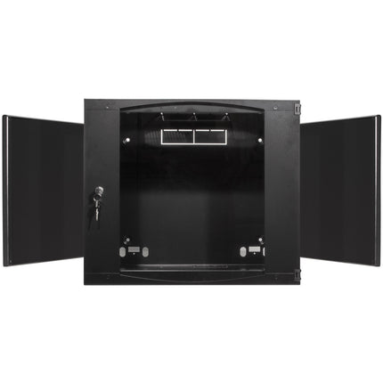 19" Wall cabinet/server cabinet U6 540 x 450 x 330 mm Unassembled Black