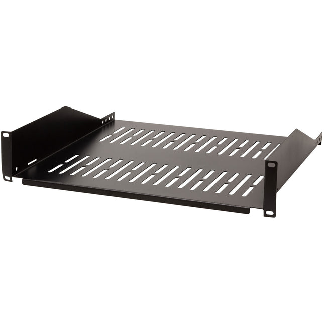 19" shelf 2U 440 x 406 mm max 25 kg Black