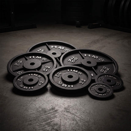 20 kg ketaus svorio plokštė, 31 mm skylė, juoda