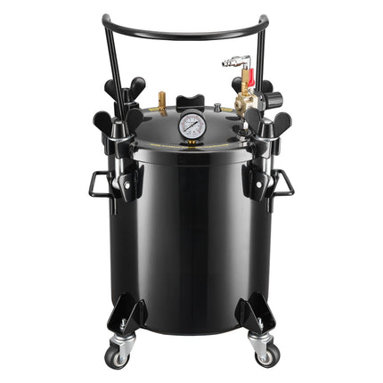 20L Pressure Pot Tank, Steel, 3 Quick-Connect Couplers