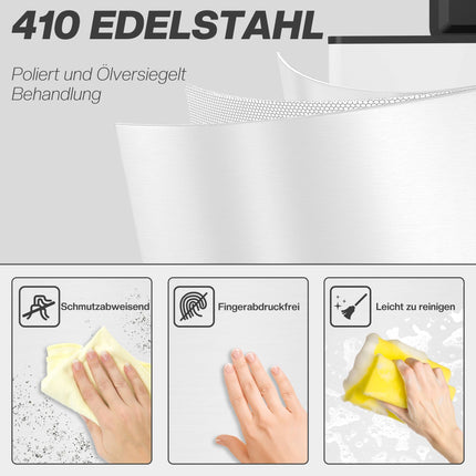 20 litrų šiukšliadėžė, švelniai užsidarantis dangtis, nerūdijančio plieno, balta