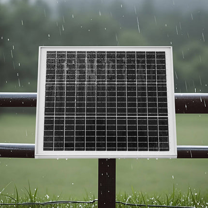 20W 12V Solar Battery Charger with Controller, Pole Mount
