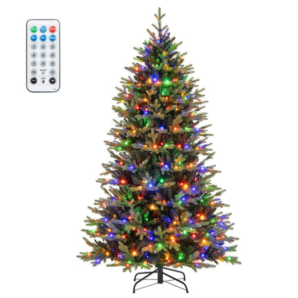 210 cm dirbtinė Kalėdų eglutė su 470 LED lemputėmis, žalia