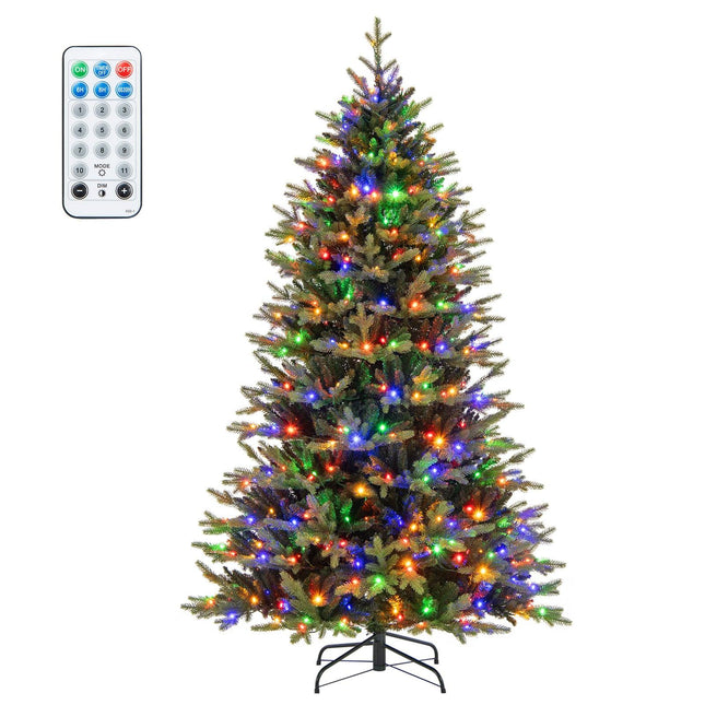 210 cm dirbtinė Kalėdų eglutė su 470 LED lemputėmis, žalia