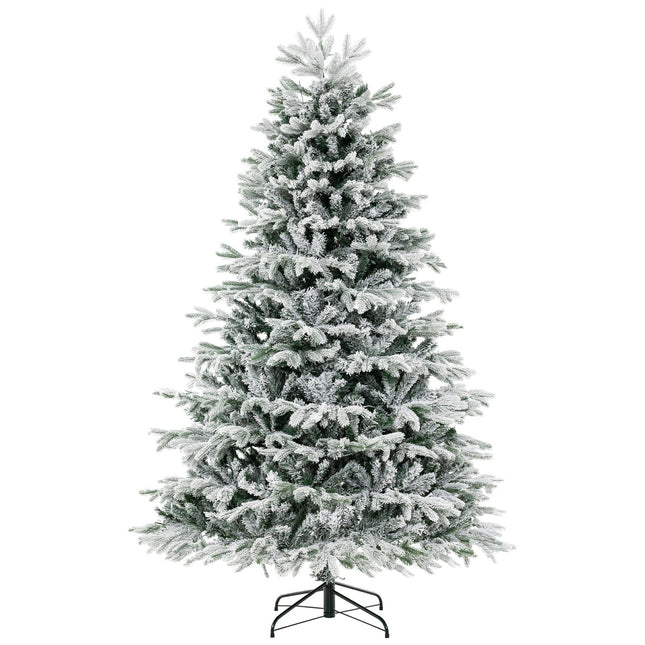 210 cm dirbtinė Kalėdų eglutė su sniegu ir 450 LED šviesos diodų