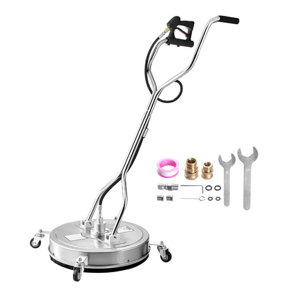 22-Inch Pressure Washer Surface Cleaner, Stainless, 4 Wheels