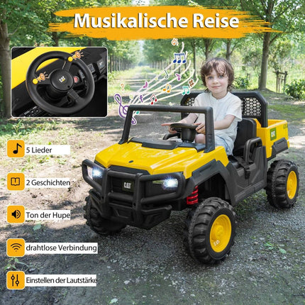 24 V vaikams skirtas elektrinis savivartis, 2 vietų, nuotolinio valdymo pultas