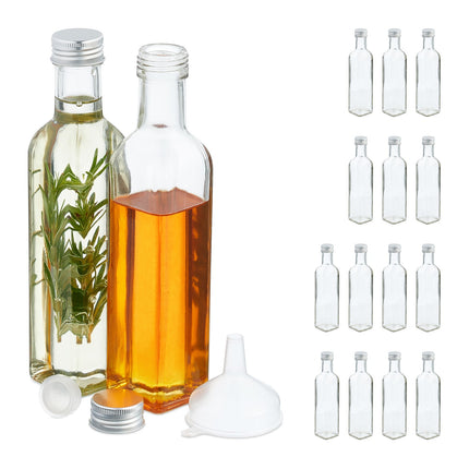 250 ml stikliniai buteliai likeriui, sultims, aliejui