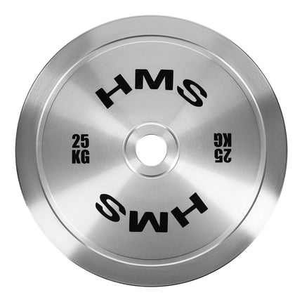25 kg kalibruoto plieno olimpinis svorio diskas