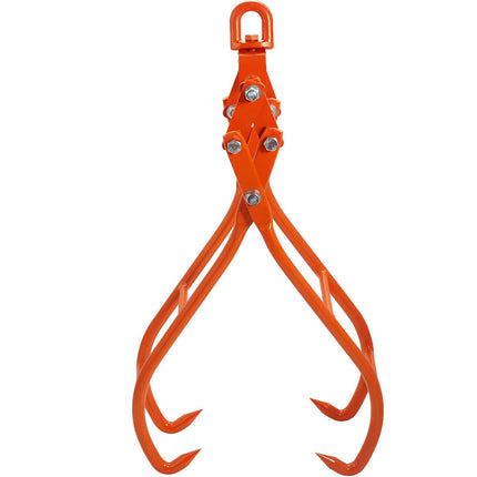 28-Inch 4-Claw Log Lifting Tongs, Swivel Ring, 2205 lb
