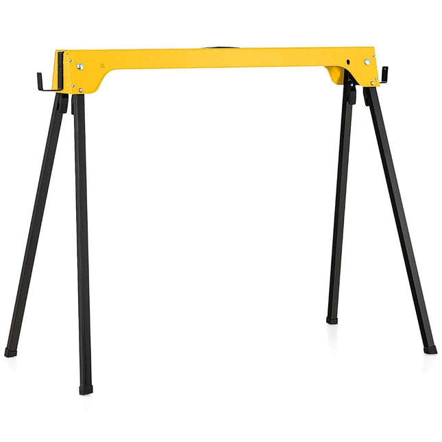 2 sulankstomų pjūklų arkliukų kompaktiškų elektrinių įrankių stovų rinkinys, 92 x 48 x 74 cm
