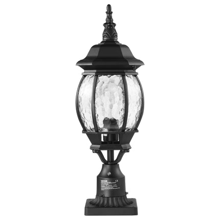 2-Pack Dusk to Dawn Outdoor Post Lights, Waterproof Glass