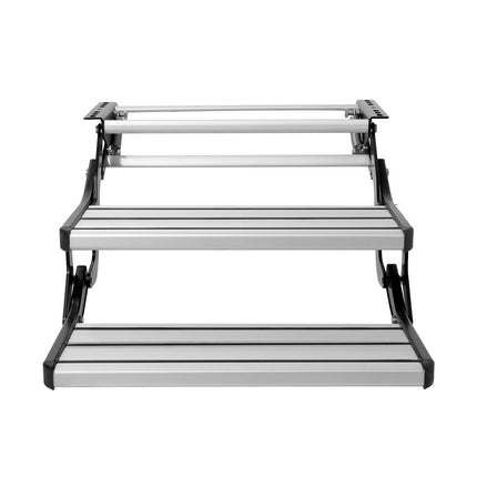 2-Step RV Steps – Manual Foldable, 440 lb Non-Slip